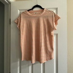 Madewell Linen-Blend Asbury Tee in Lorrie Stripe